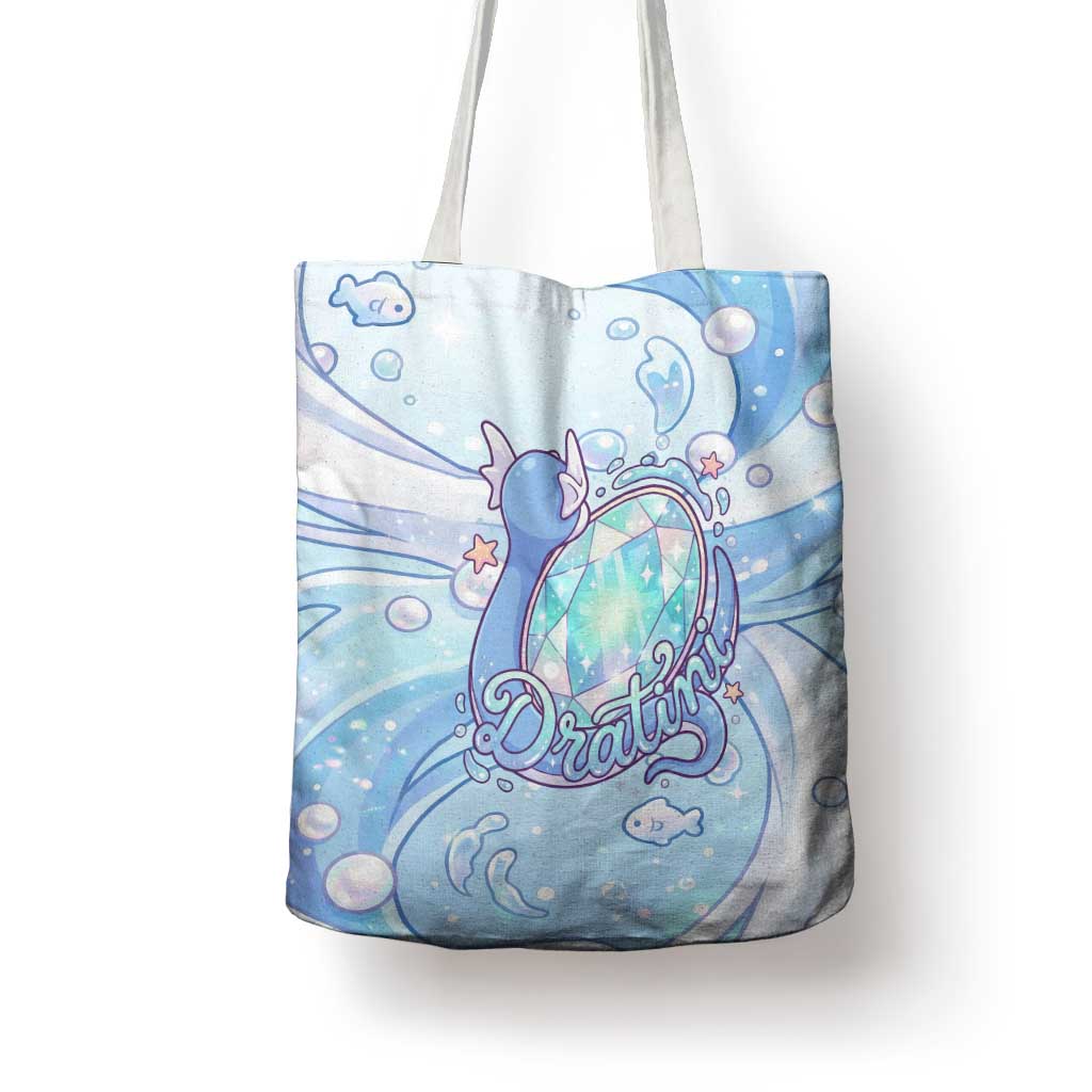 Dratini Tote Bag Pastel Aquatic Crystal Art