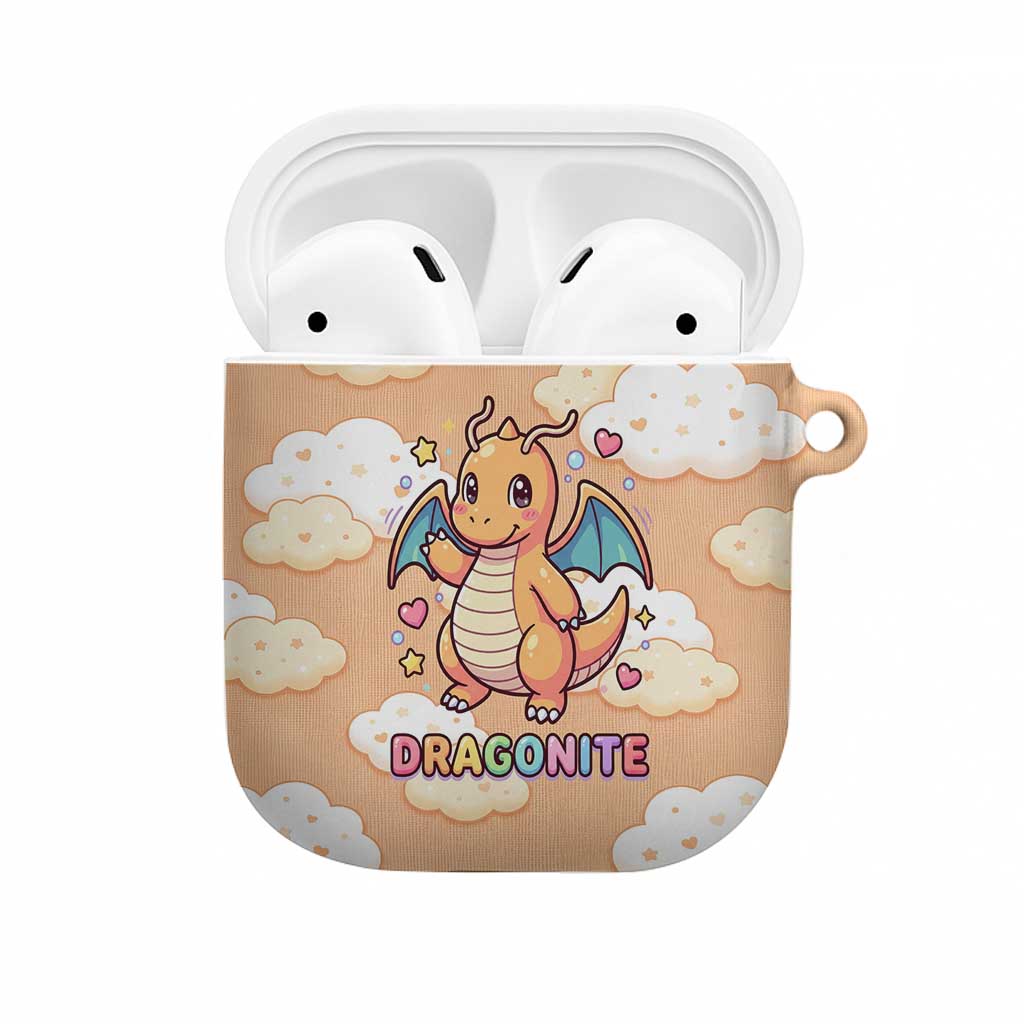 Dragonite AirPods Case Whimsical Pastel Cloud Art