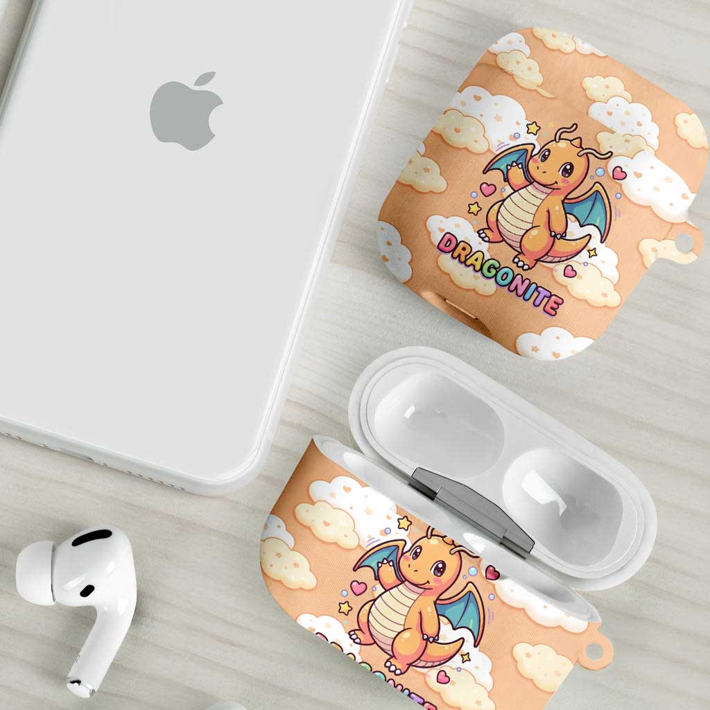Dragonite AirPods Case Whimsical Pastel Cloud Art