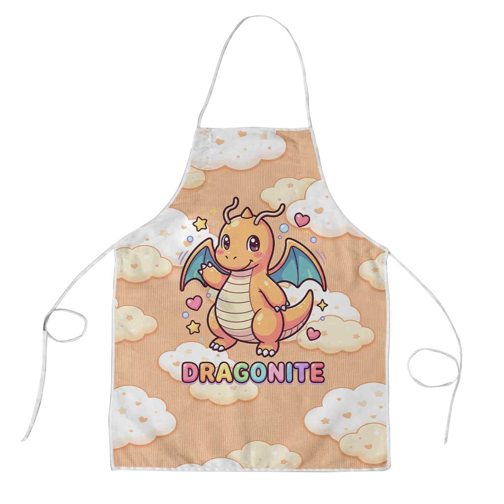 Dragonite Apron Whimsical Pastel Cloud Art