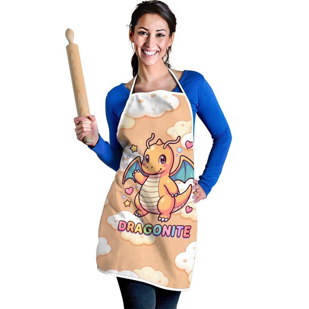 Dragonite Apron Whimsical Pastel Cloud Art