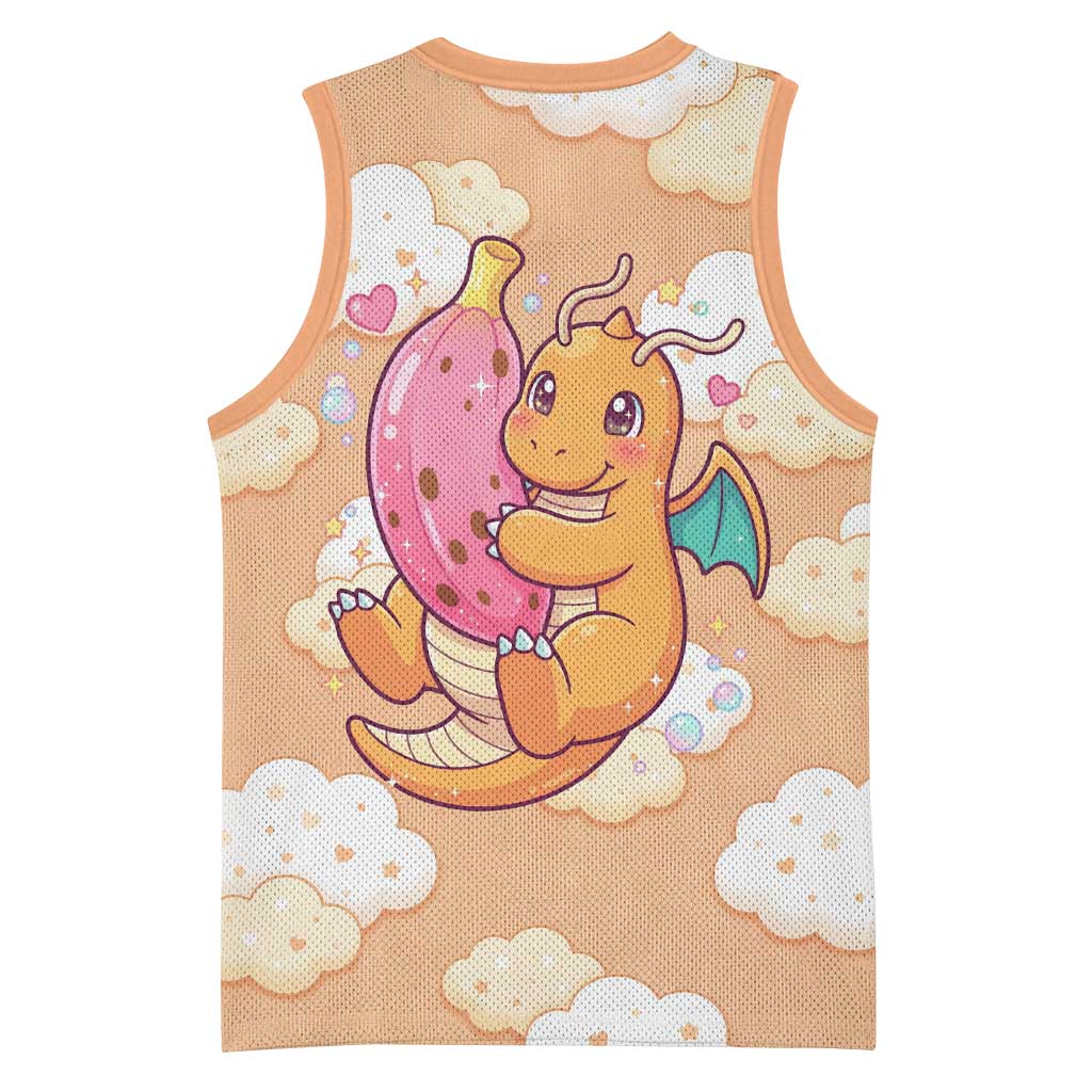 Dragonite Basketball Jersey Whimsical Pastel Cloud Art