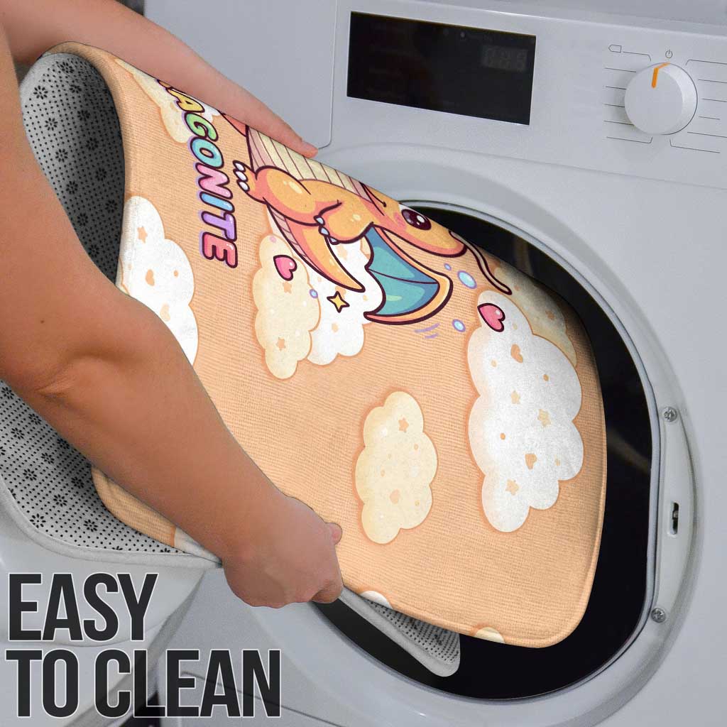 Dragonite Bathroom Set Whimsical Pastel Cloud Art
