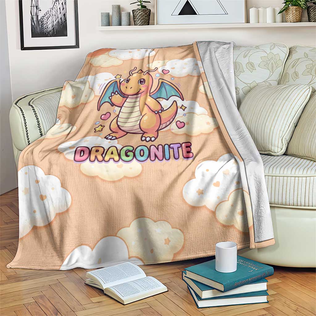Dragonite Blanket Whimsical Pastel Cloud Art