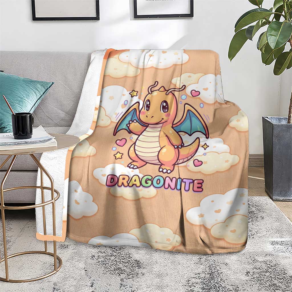 Dragonite Blanket Whimsical Pastel Cloud Art
