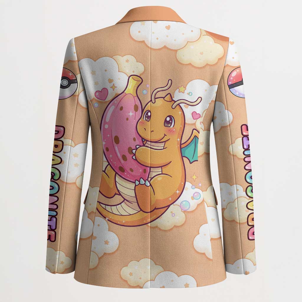 Dragonite Blazer Whimsical Pastel Cloud Art