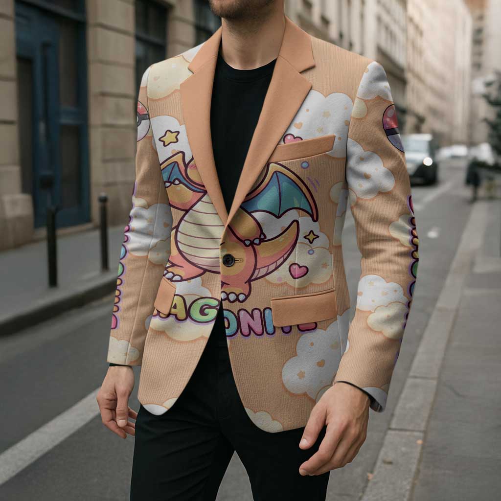 Dragonite Blazer Whimsical Pastel Cloud Art