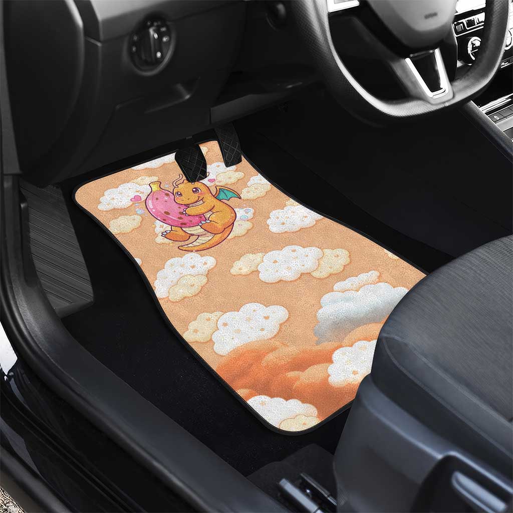 Dragonite Car Mats Whimsical Pastel Cloud Art