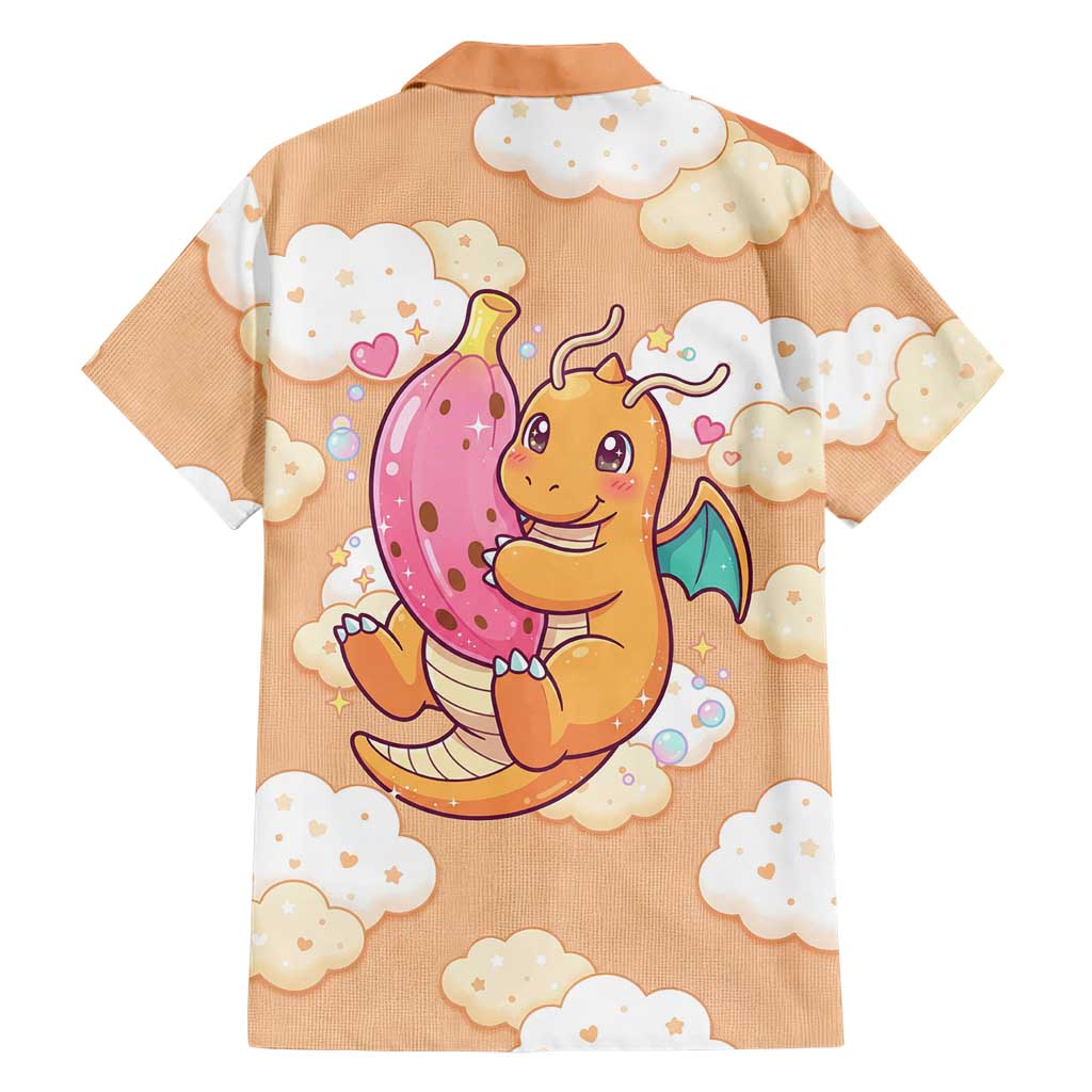Dragonite Hawaiian Shirt Whimsical Pastel Cloud Art