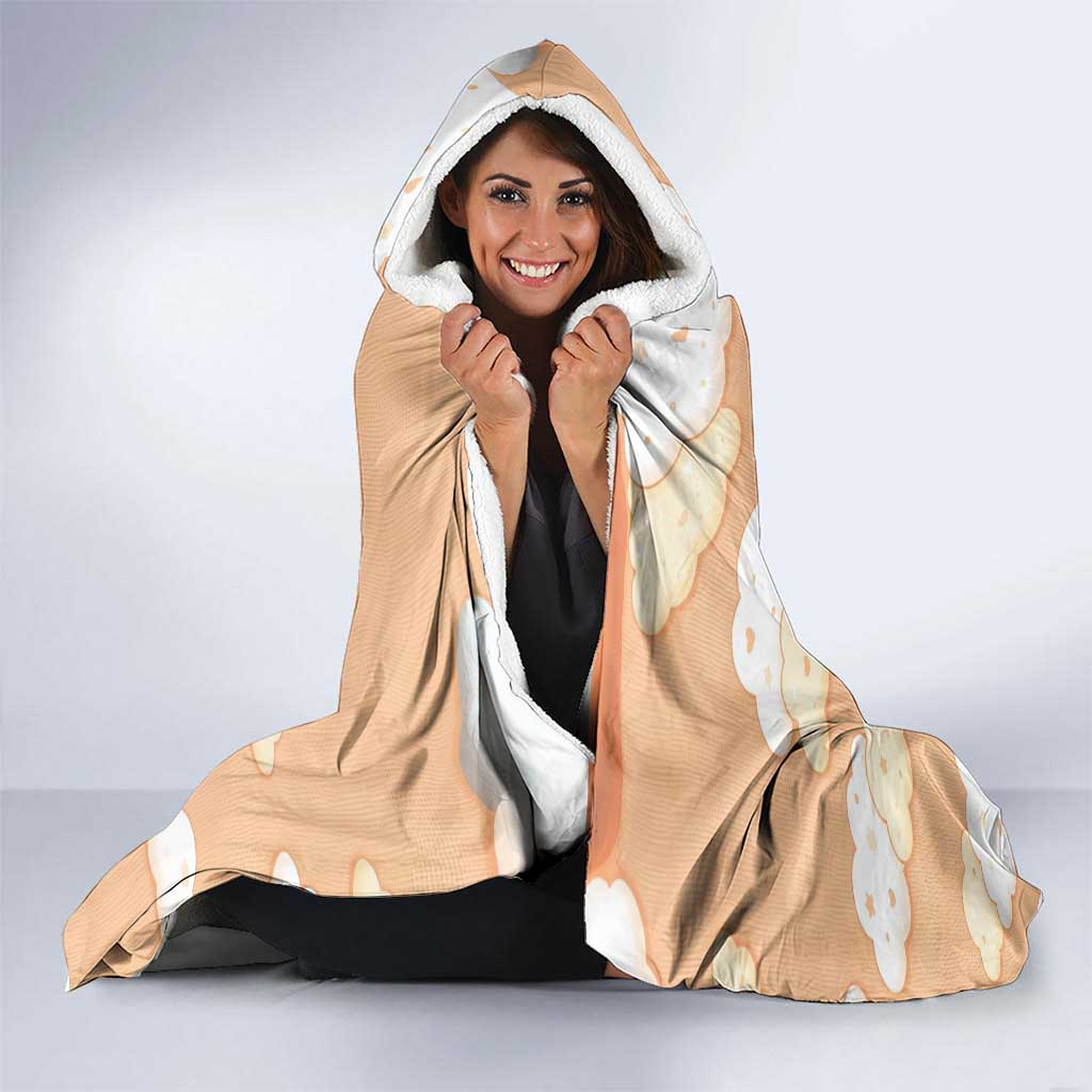 Dragonite Hooded Blanket Whimsical Pastel Cloud Art
