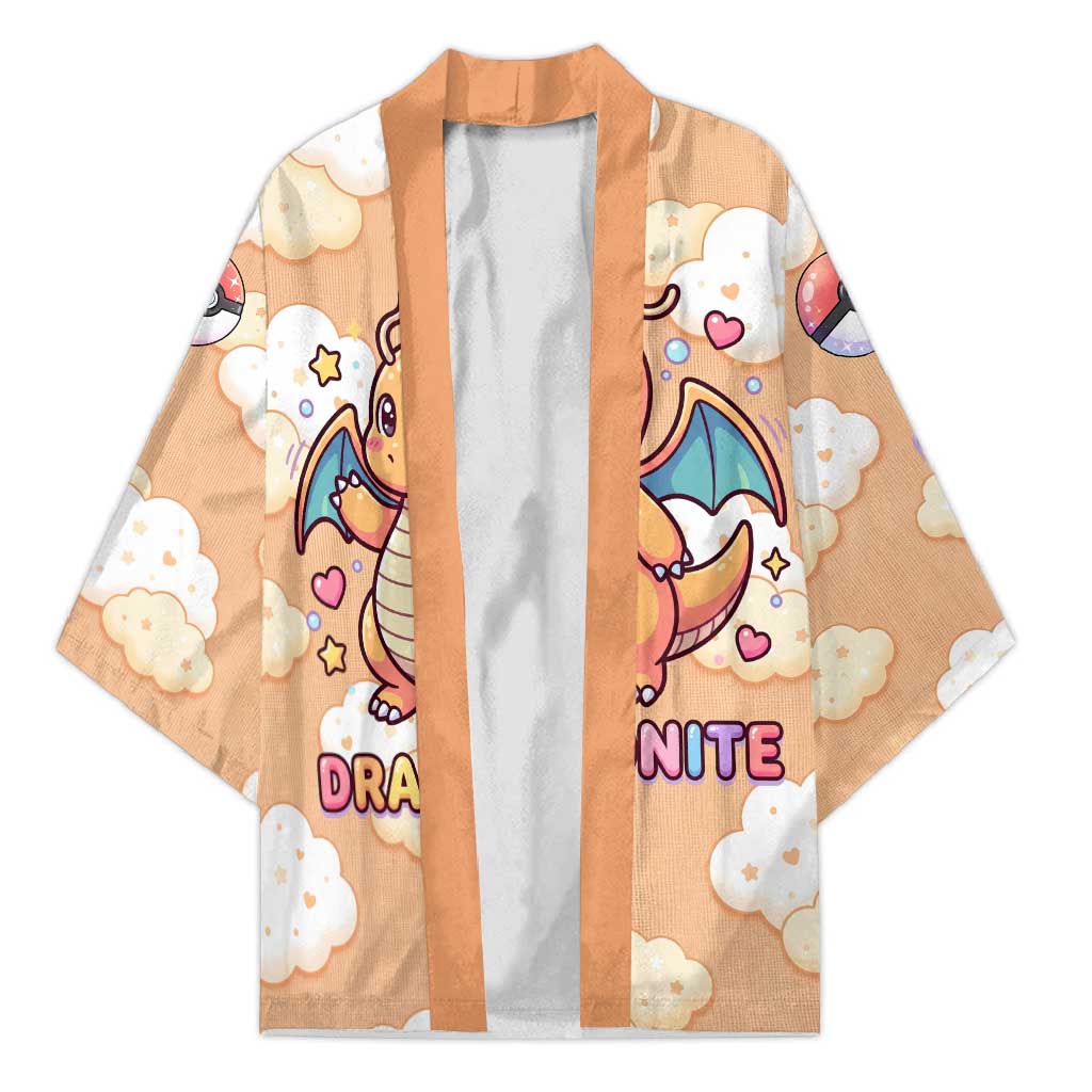 Dragonite Kimono Whimsical Pastel Cloud Art