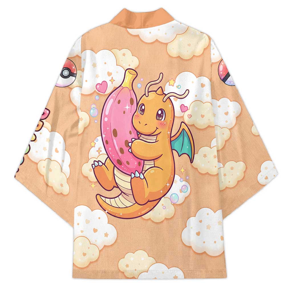 Dragonite Kimono Whimsical Pastel Cloud Art