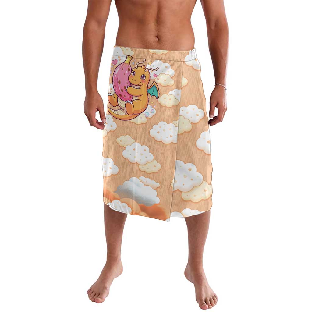 Dragonite Lavalava Whimsical Pastel Cloud Art