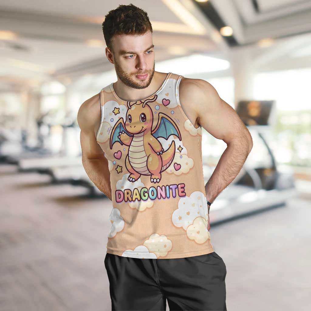 Dragonite Men Tank Top Whimsical Pastel Cloud Art