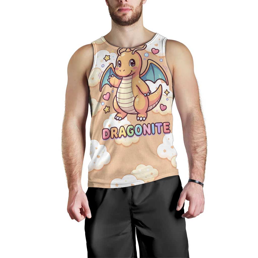 Dragonite Men Tank Top Whimsical Pastel Cloud Art