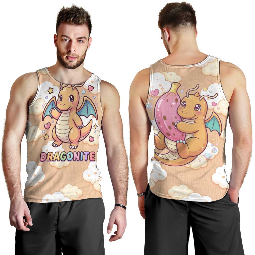 Dragonite Men Tank Top Whimsical Pastel Cloud Art