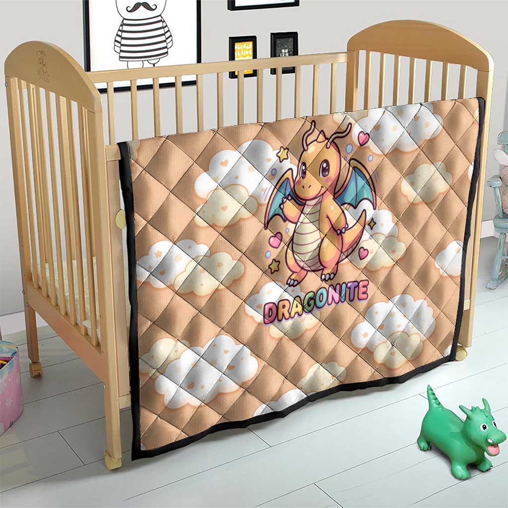 Dragonite Quilt Whimsical Pastel Cloud Art