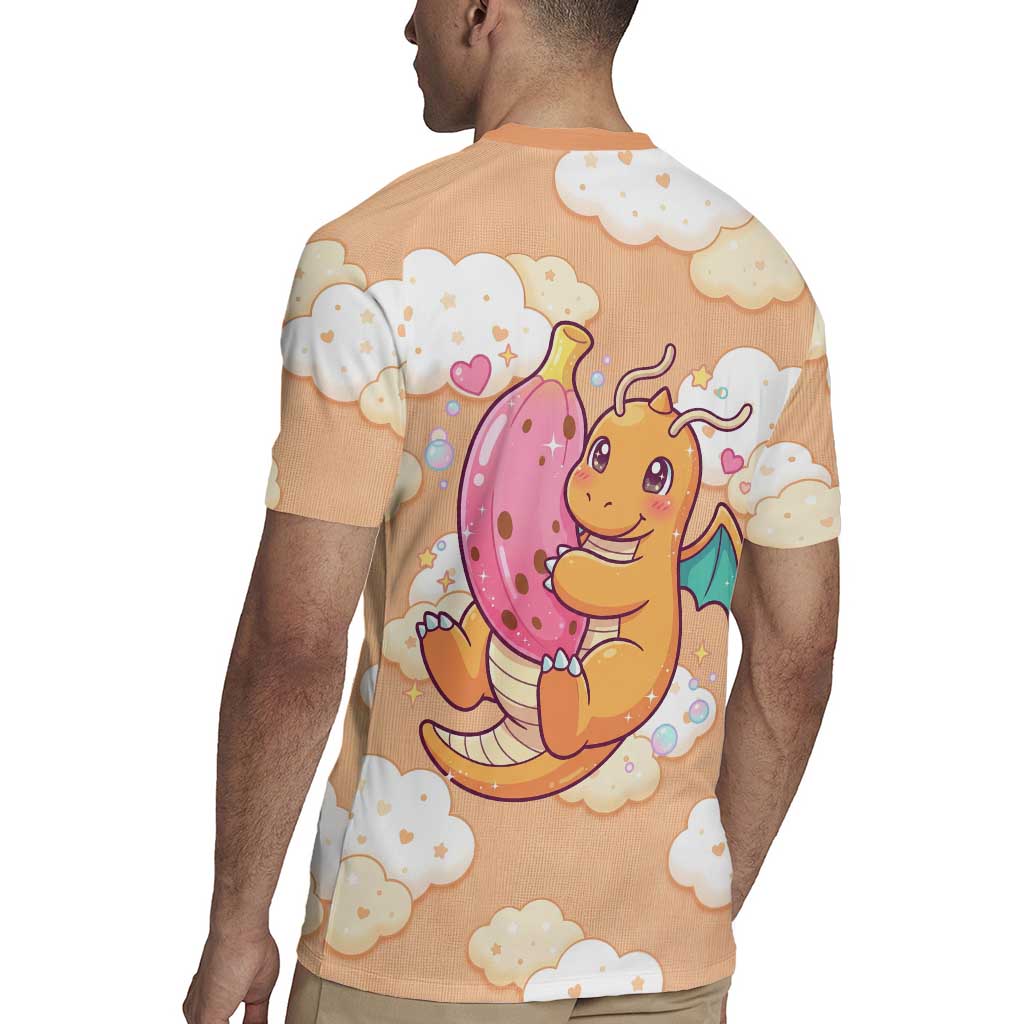 Dragonite Rugby Jersey Whimsical Pastel Cloud Art