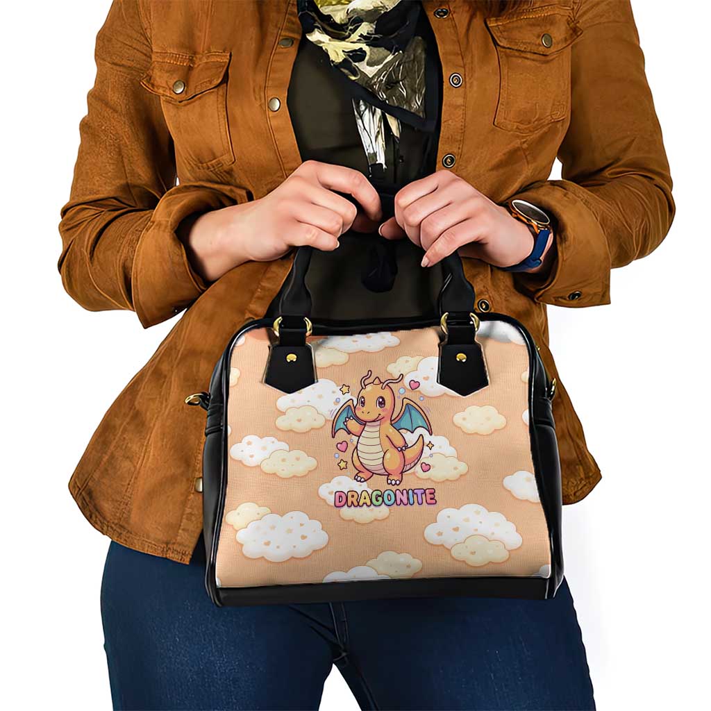 Dragonite Shoulder Handbag Whimsical Pastel Cloud Art