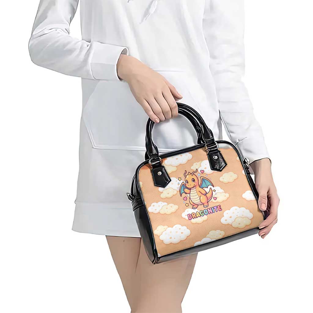 Dragonite Shoulder Handbag Whimsical Pastel Cloud Art