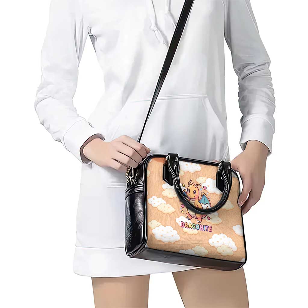 Dragonite Shoulder Handbag Whimsical Pastel Cloud Art