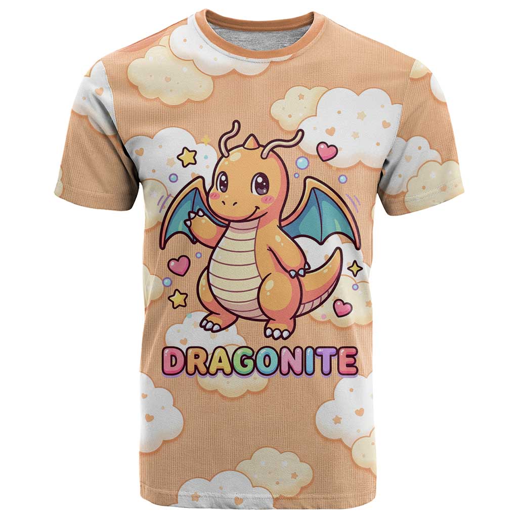 Dragonite T Shirt Whimsical Pastel Cloud Art