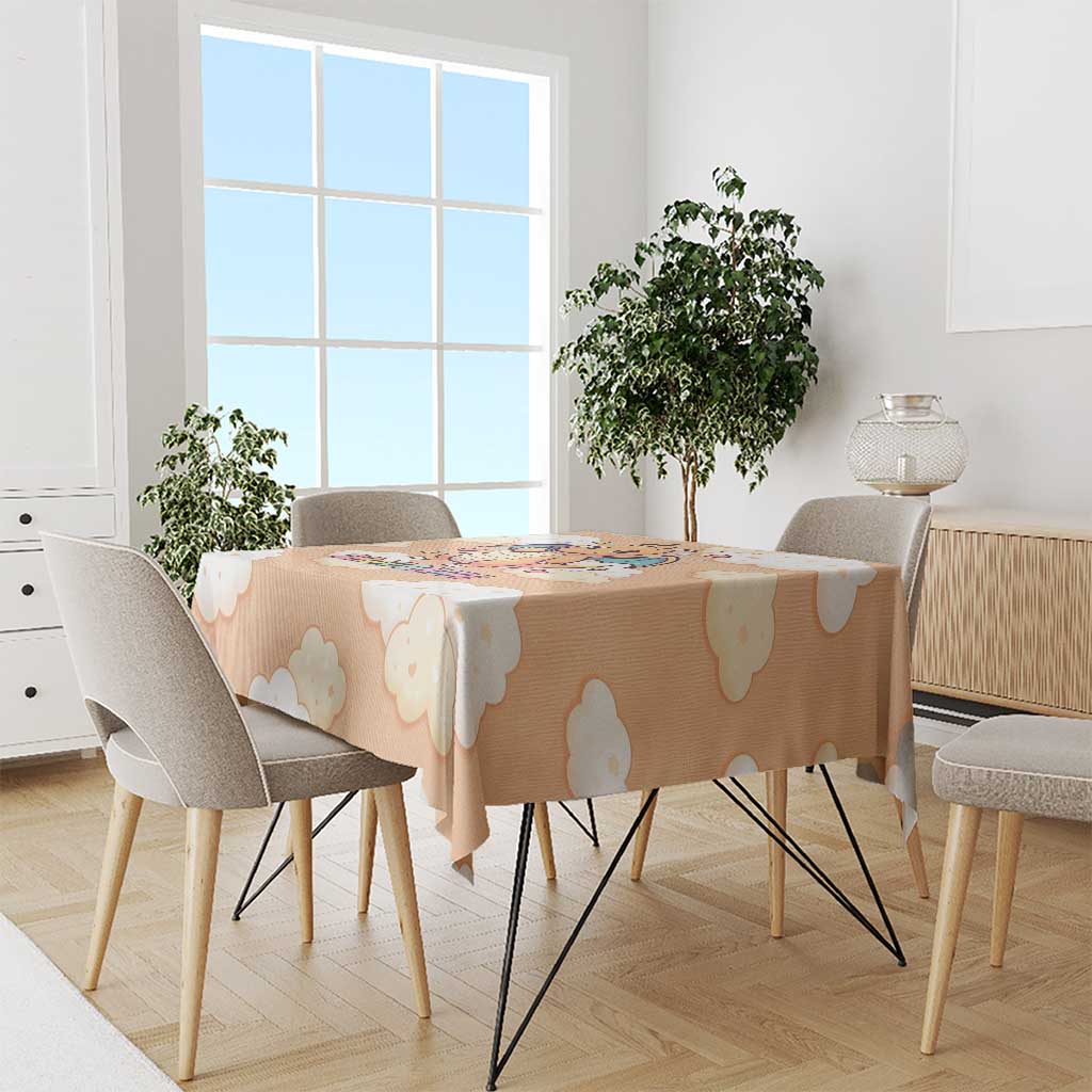 Dragonite Tablecloth Whimsical Pastel Cloud Art