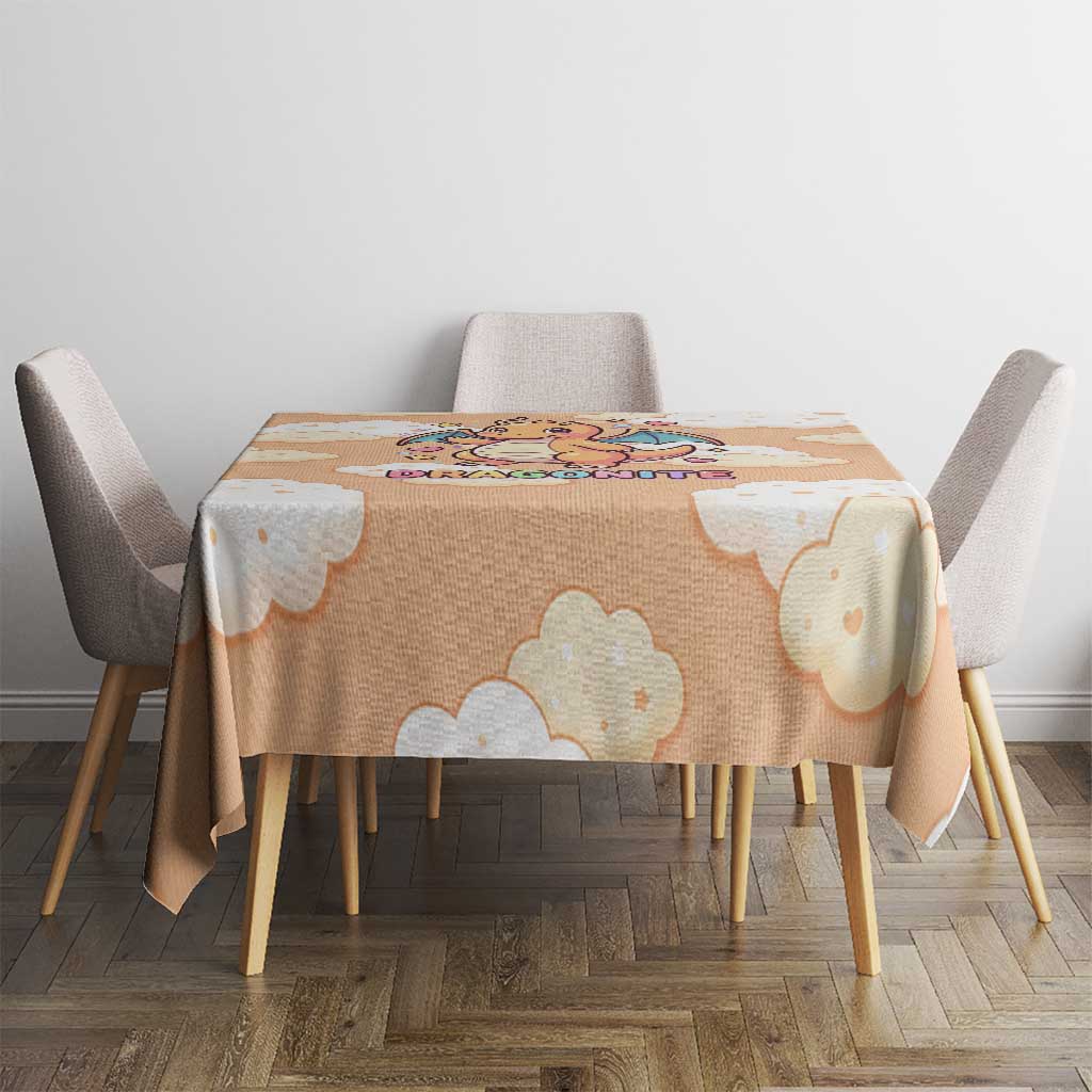 Dragonite Tablecloth Whimsical Pastel Cloud Art