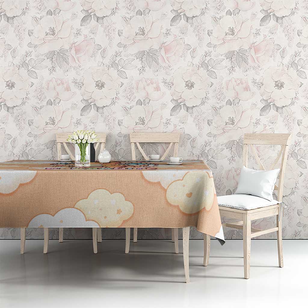 Dragonite Tablecloth Whimsical Pastel Cloud Art