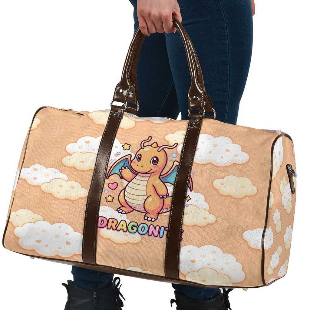 Dragonite Travel Bag Whimsical Pastel Cloud Art