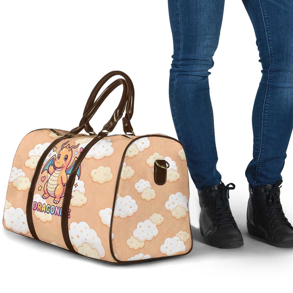 Dragonite Travel Bag Whimsical Pastel Cloud Art