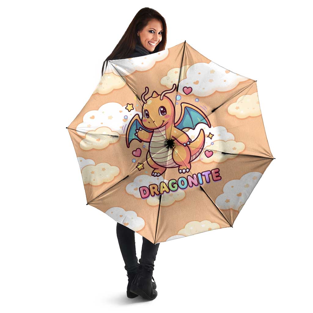 Dragonite Umbrella Whimsical Pastel Cloud Art