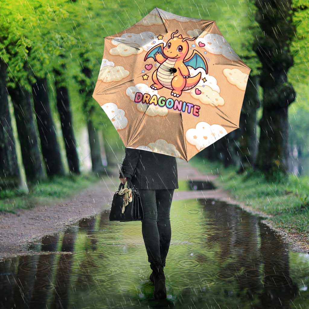 Dragonite Umbrella Whimsical Pastel Cloud Art