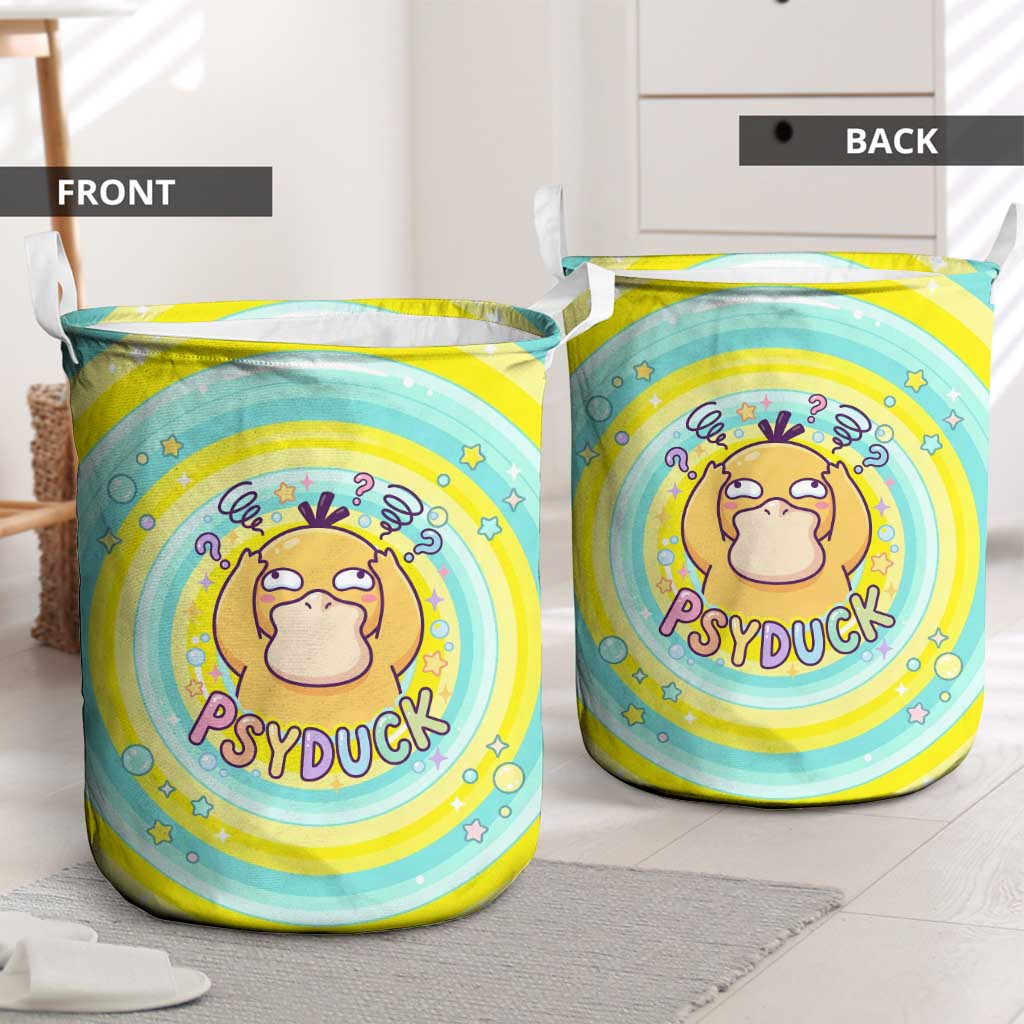 Psyduck Laundry Basket Vibrant Kawaii Splash Art