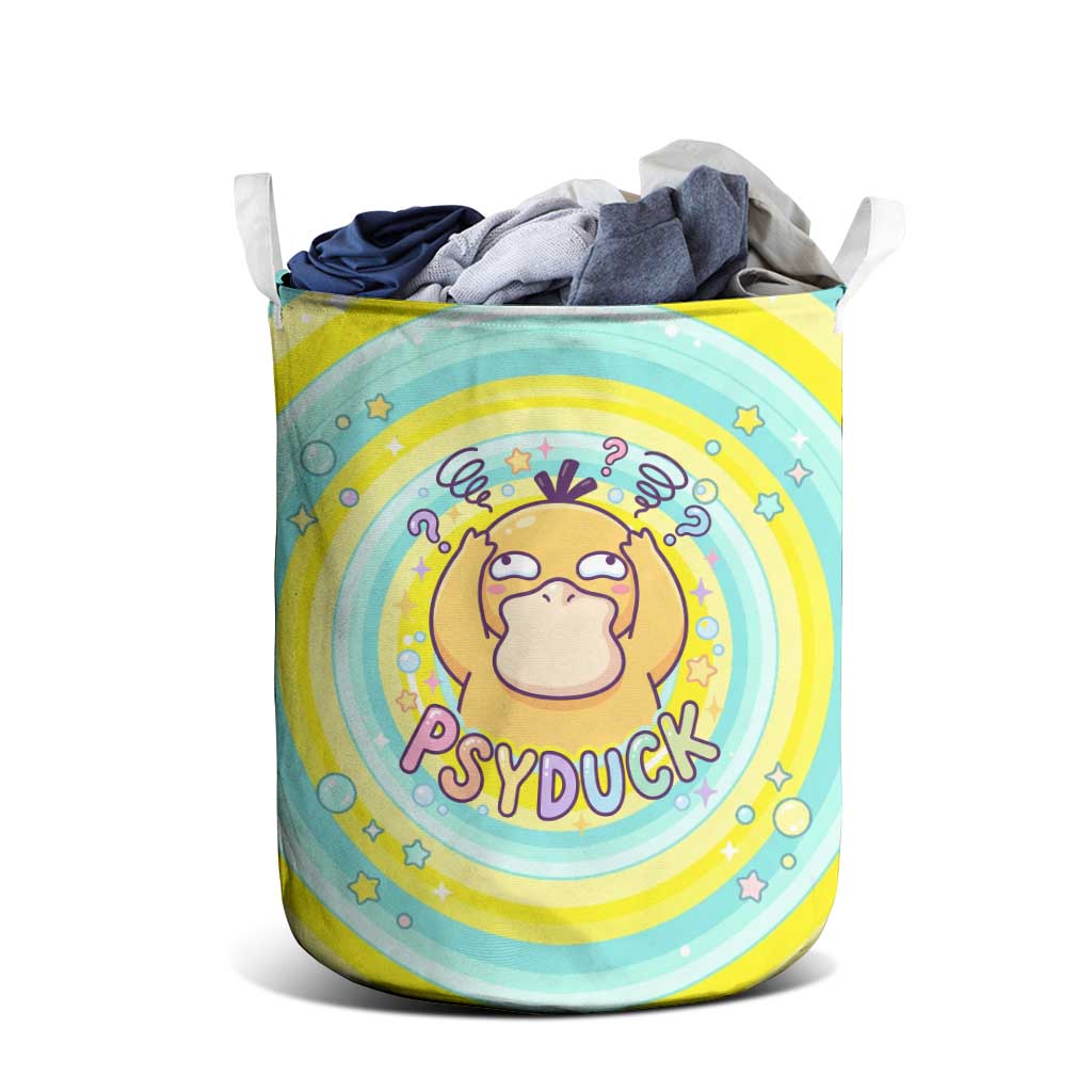 Psyduck Laundry Basket Vibrant Kawaii Splash Art