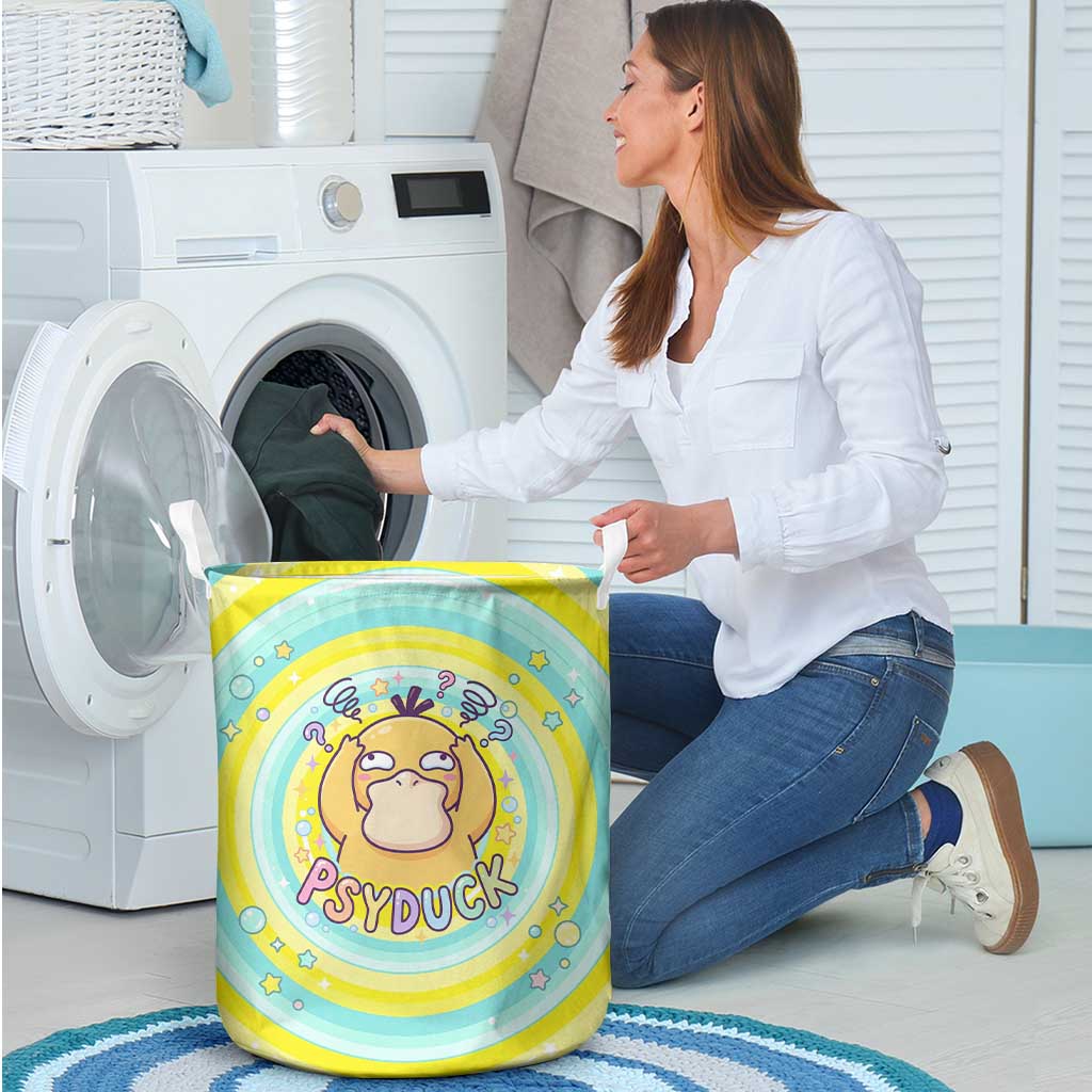 Psyduck Laundry Basket Vibrant Kawaii Splash Art