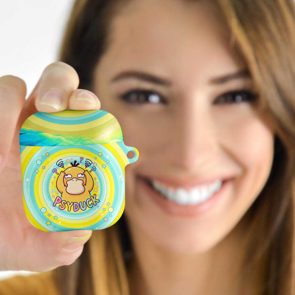 Psyduck AirPods Case Vibrant Kawaii Splash Art