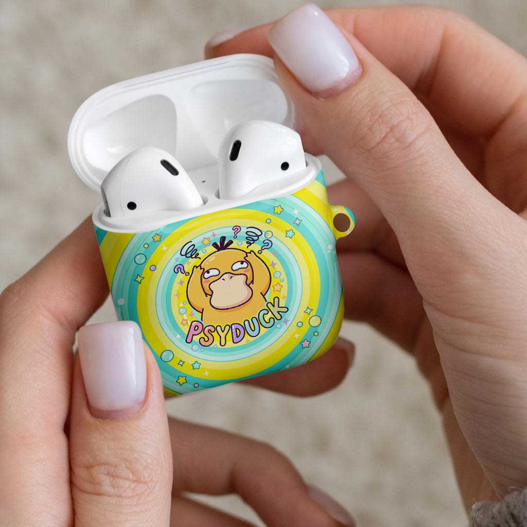 Psyduck AirPods Case Vibrant Kawaii Splash Art