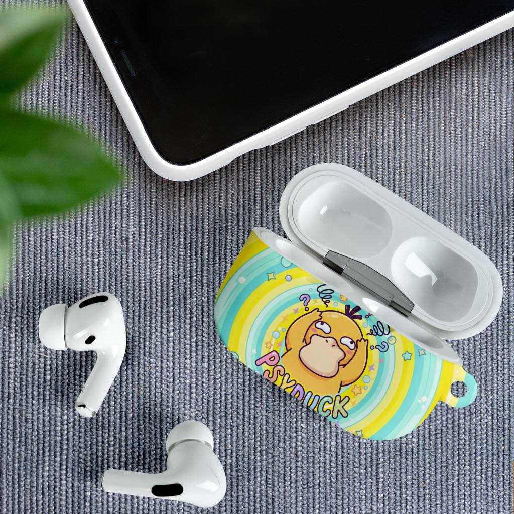 Psyduck AirPods Case Vibrant Kawaii Splash Art