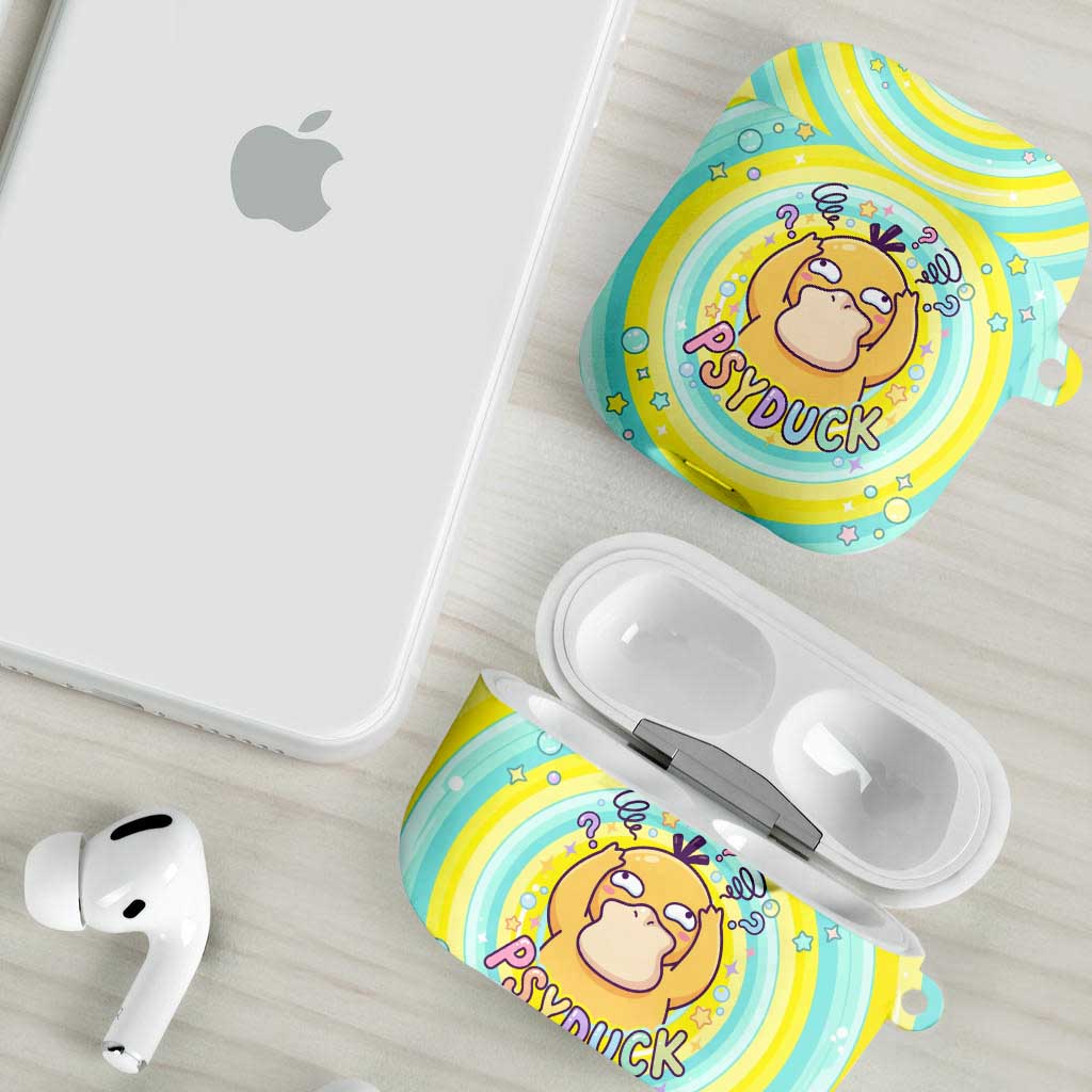 Psyduck AirPods Case Vibrant Kawaii Splash Art