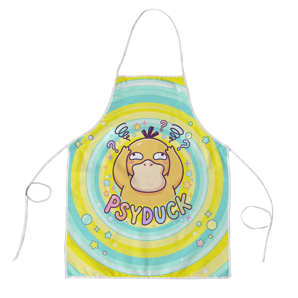 Psyduck Apron Vibrant Kawaii Splash Art
