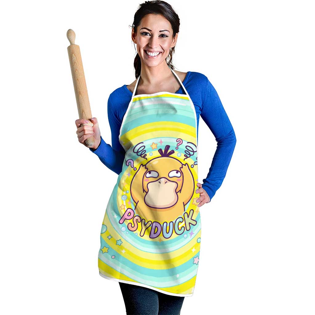 Psyduck Apron Vibrant Kawaii Splash Art