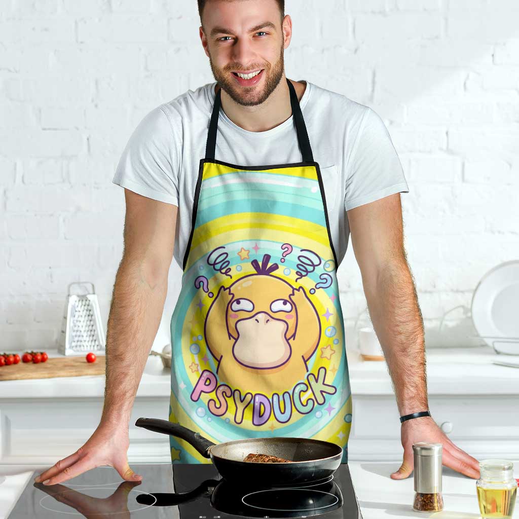 Psyduck Apron Vibrant Kawaii Splash Art