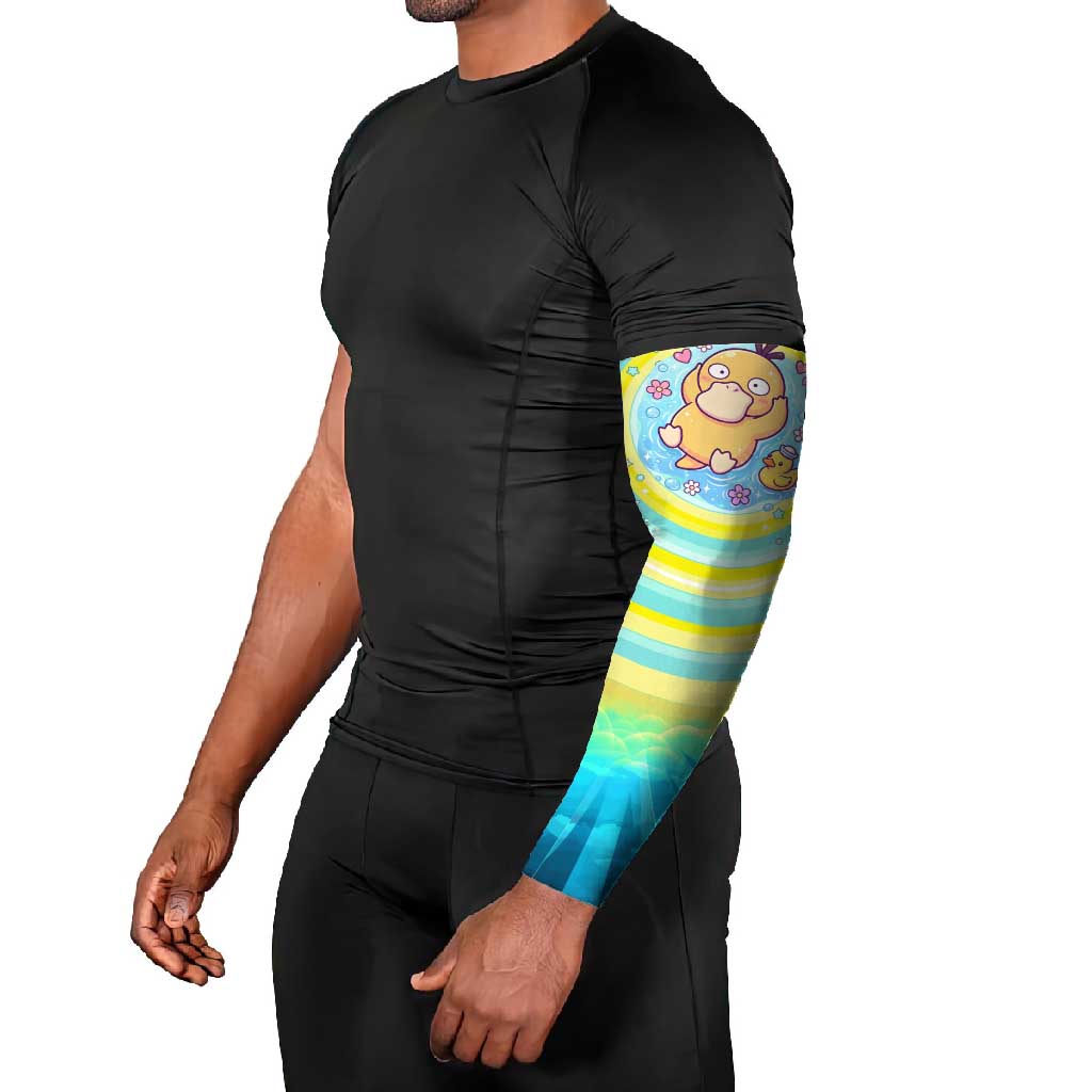 Psyduck Arm Sleeves Vibrant Kawaii Splash Art