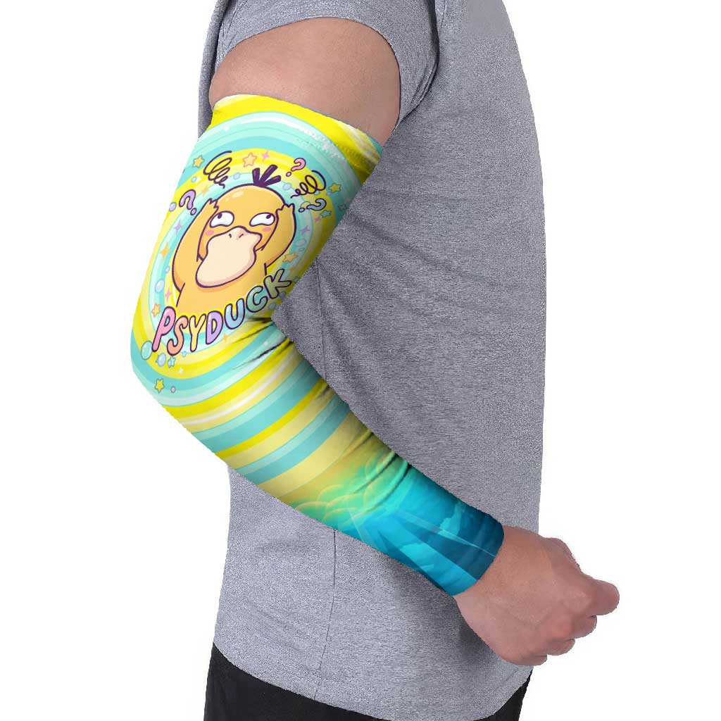 Psyduck Arm Sleeves Vibrant Kawaii Splash Art
