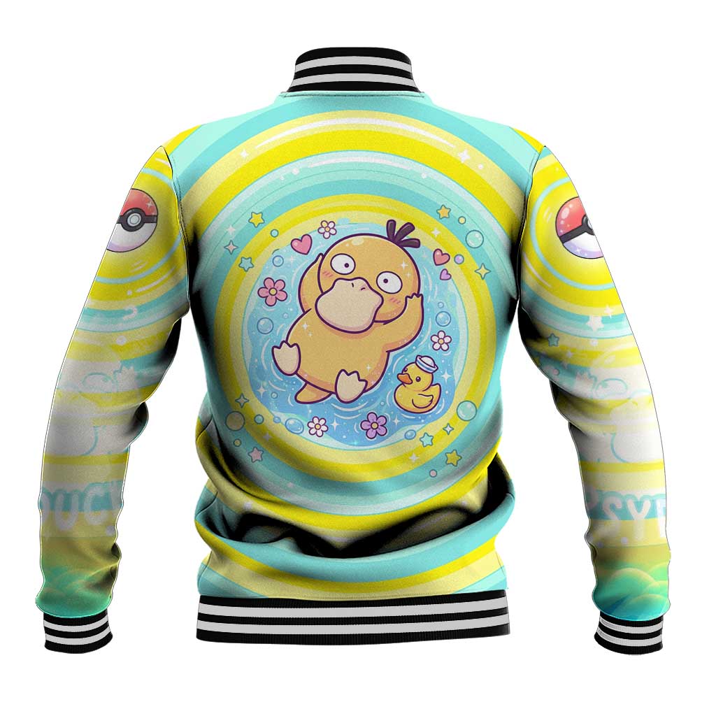 Psyduck Baseball Jacket Vibrant Kawaii Splash Art