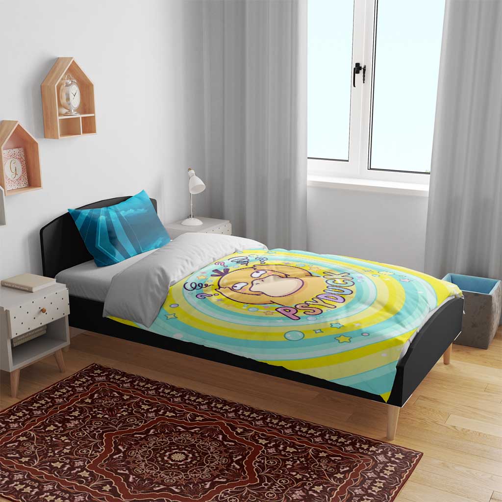 Psyduck Bedding Set Vibrant Kawaii Splash Art