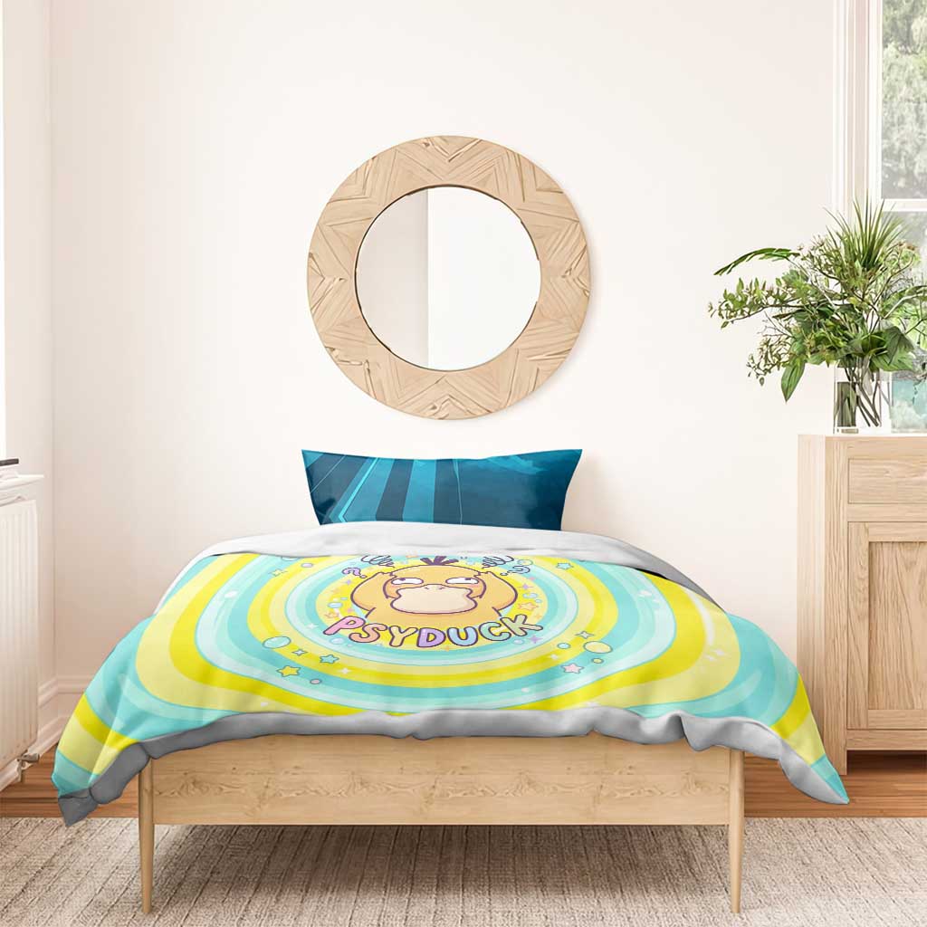 Psyduck Bedding Set Vibrant Kawaii Splash Art