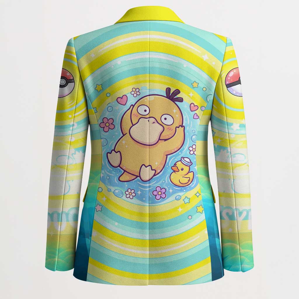 Psyduck Blazer Vibrant Kawaii Splash Art