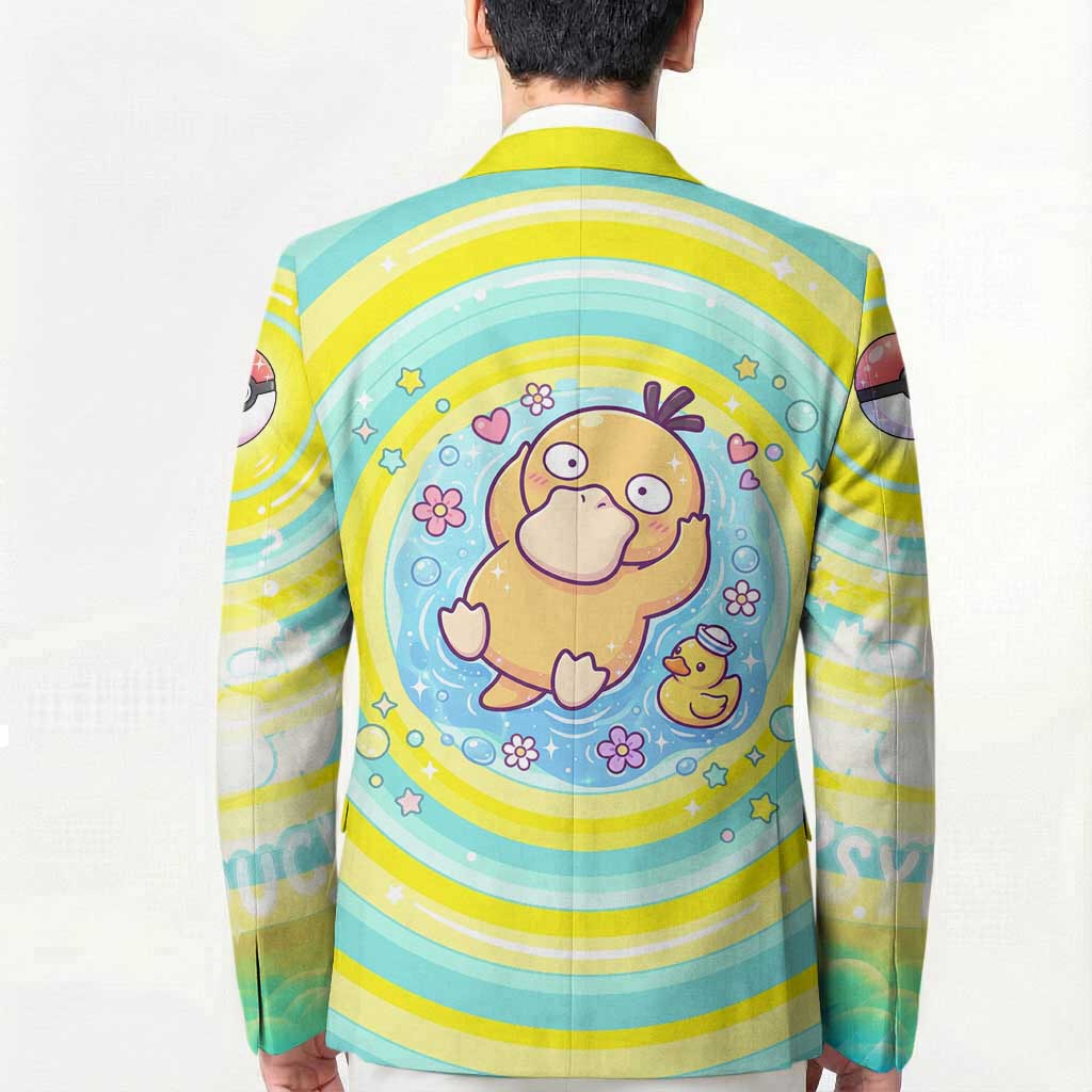 Psyduck Blazer Vibrant Kawaii Splash Art